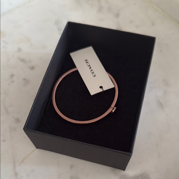Coach Rose Gold Bangle Bracelet - Picture 4 of 4